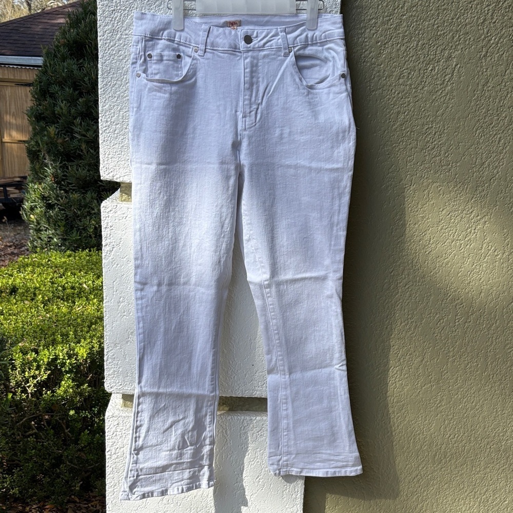 Reba Women's White Bootcut Jeans